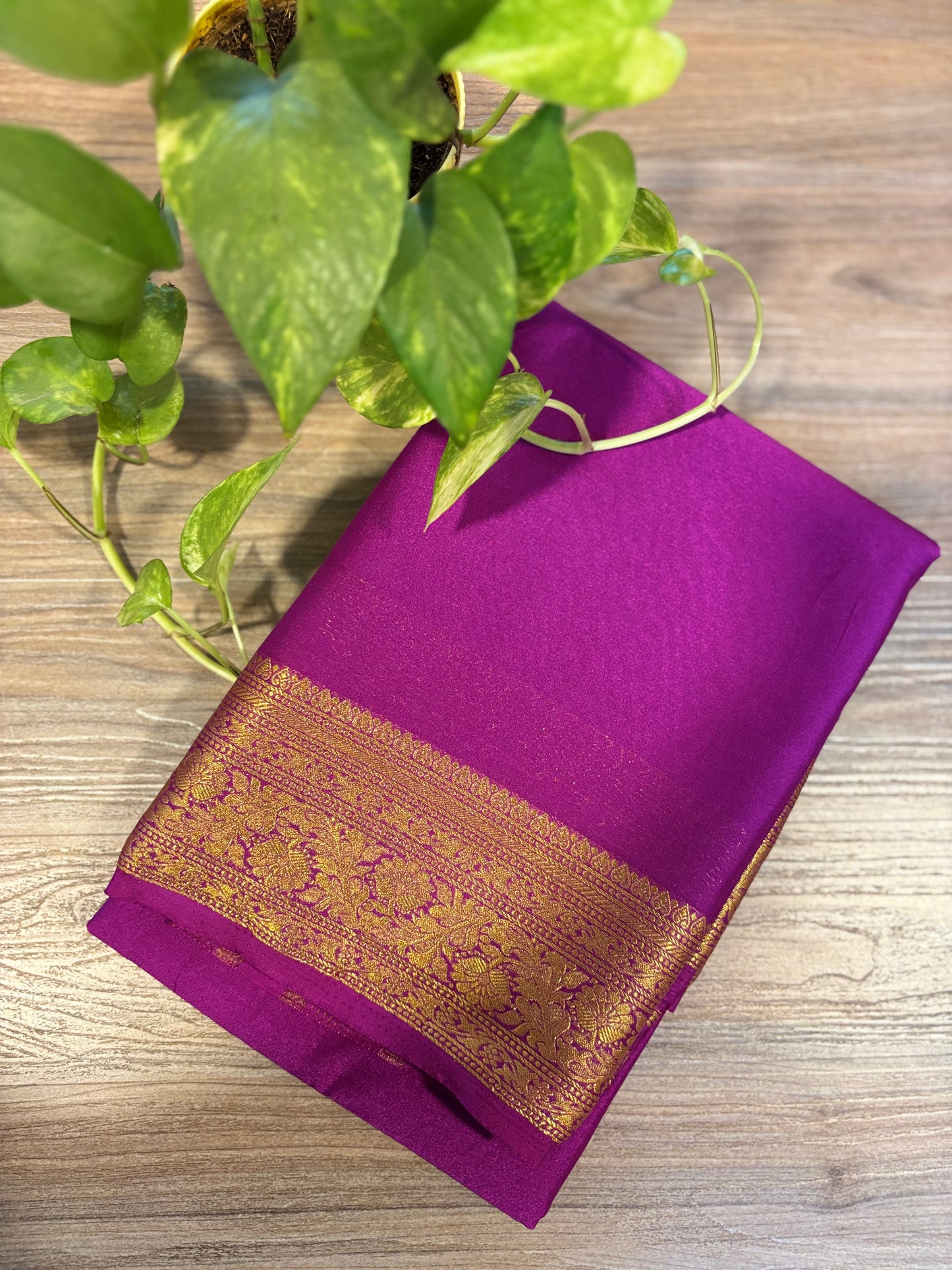 Zip & Go Saree Mysore crepe silk