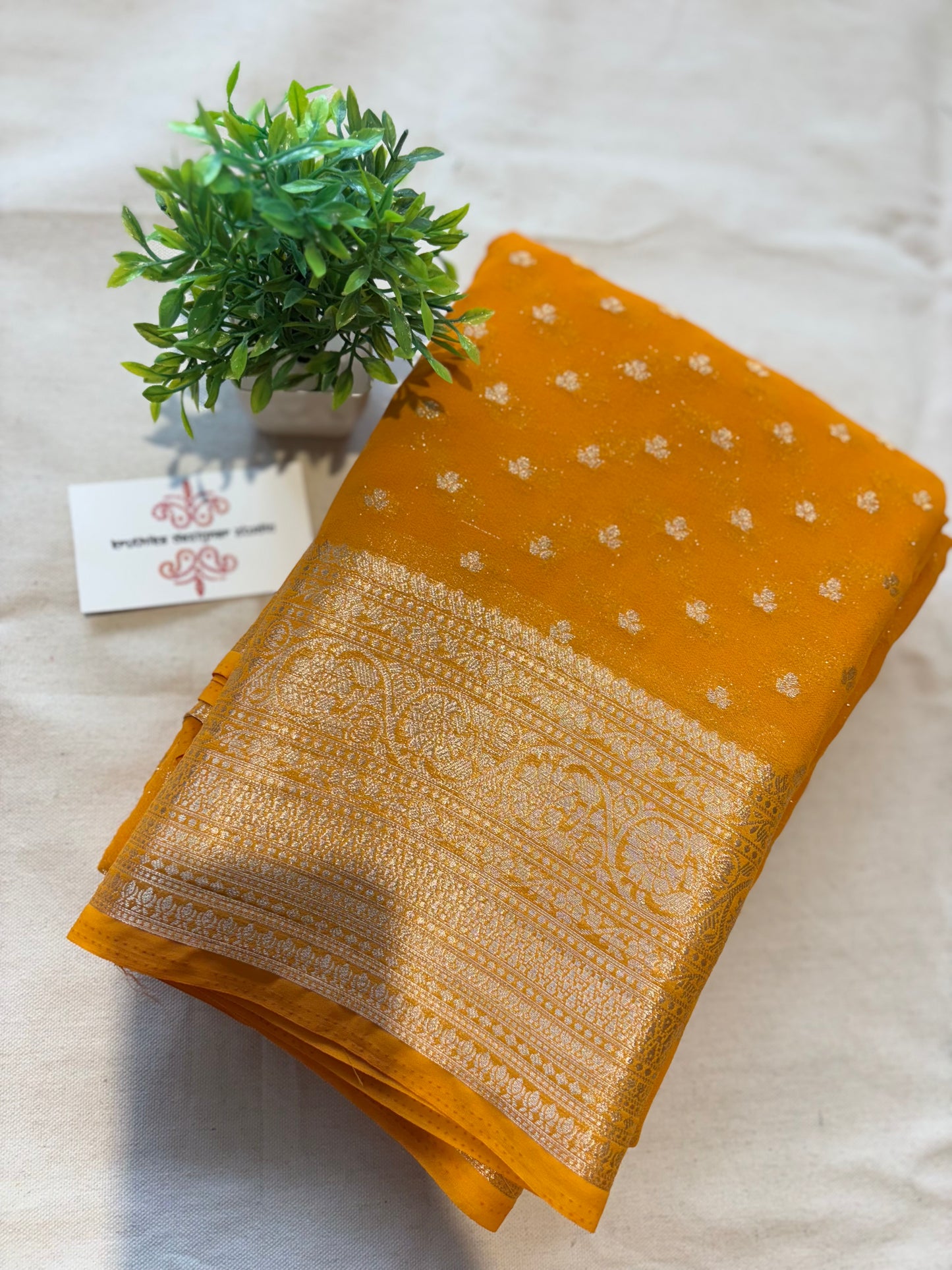 Pure georgette saree(4pieces left) all sarees come with elbow length sleeves