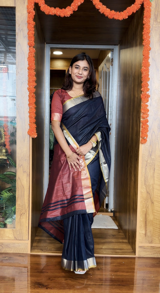 linen cotton saree
