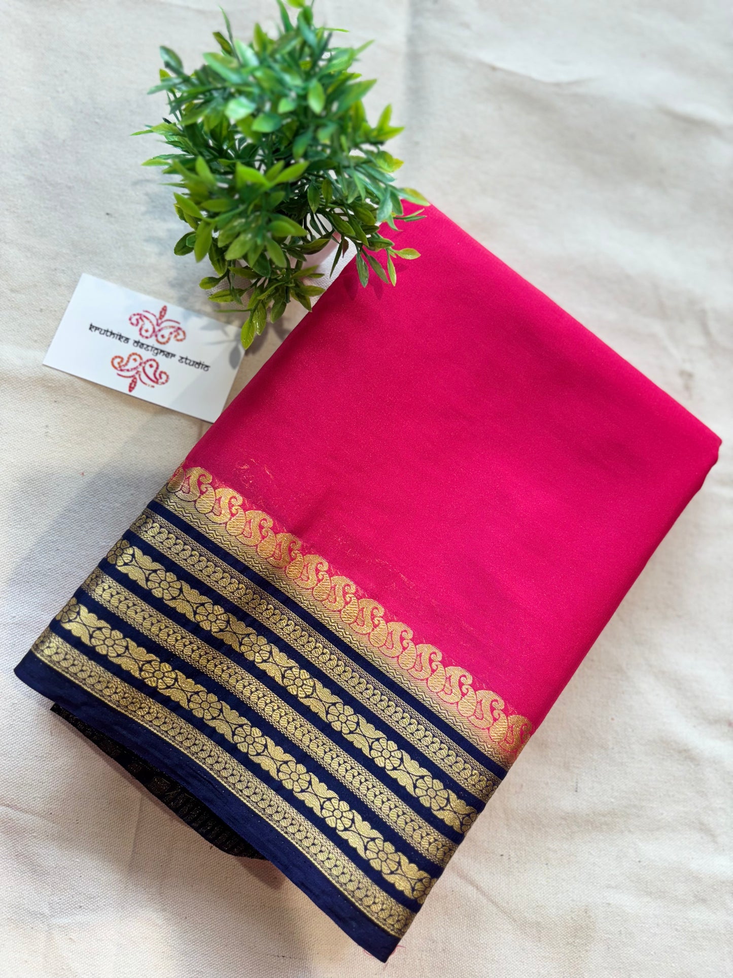 Semi Mysore silk saree