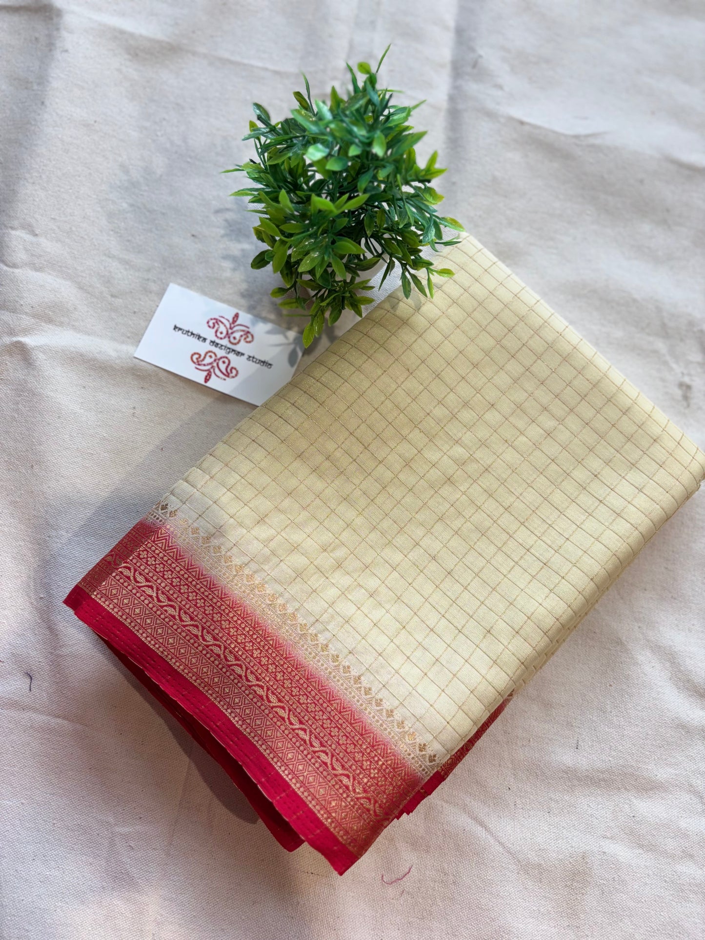 Semi Mysore silk checkss