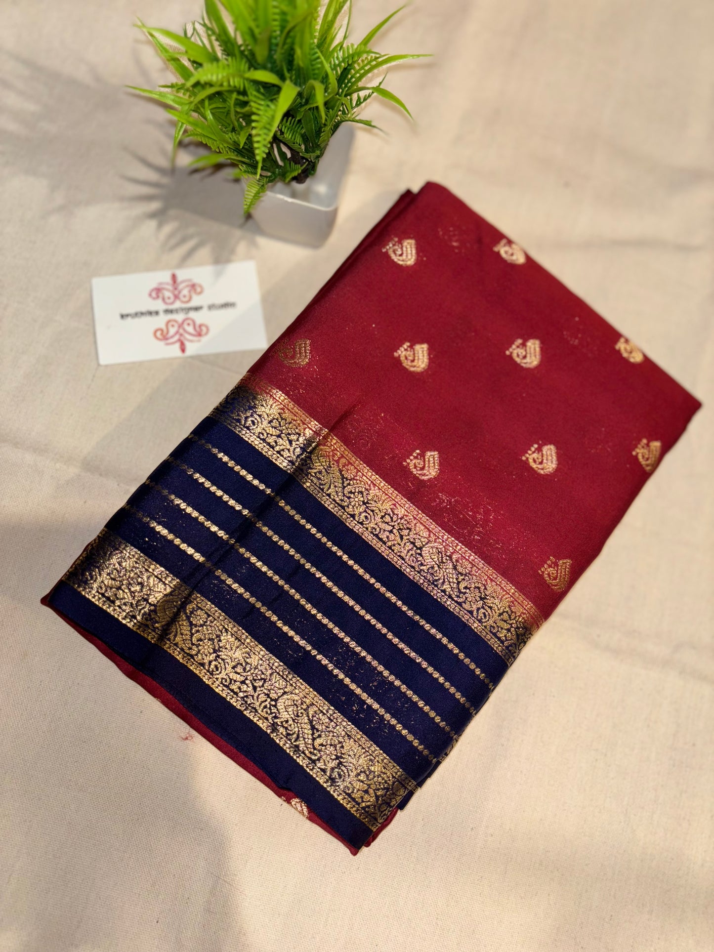 Semi Mysore silk butta 2