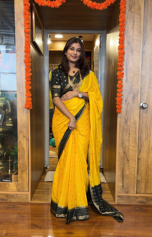 Semi Mysore silk butta