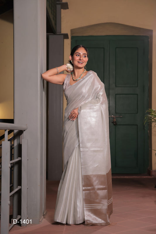 OORJA PURE TISSUE SAREE