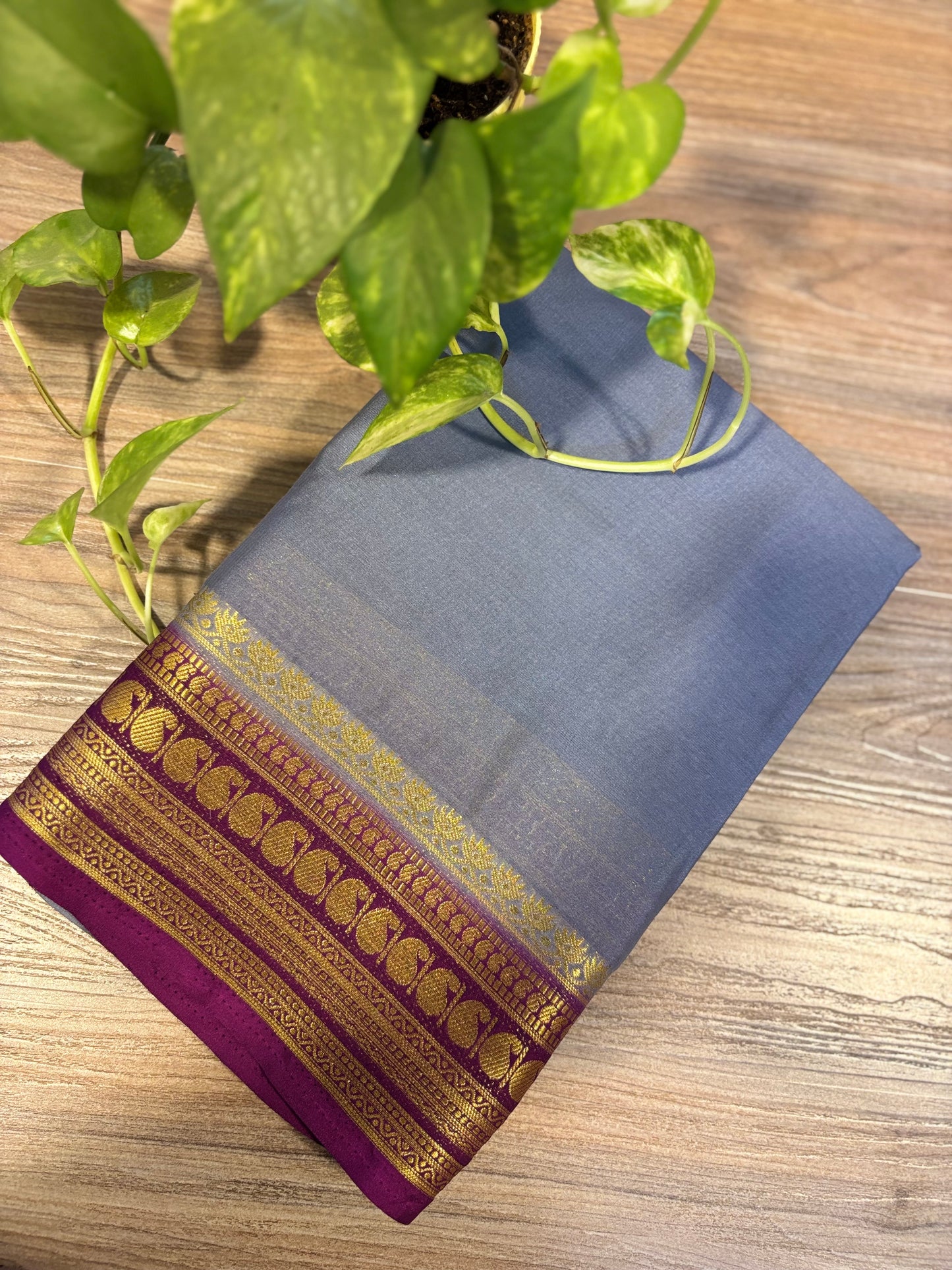 Zip & Go Saree Mysore crepe silk