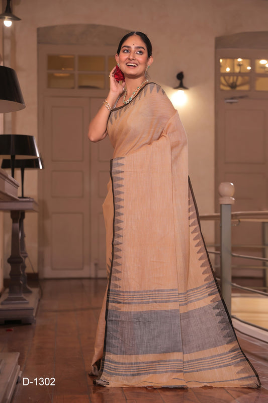 RUPASHRI PURE LINEN COTTON SAREE