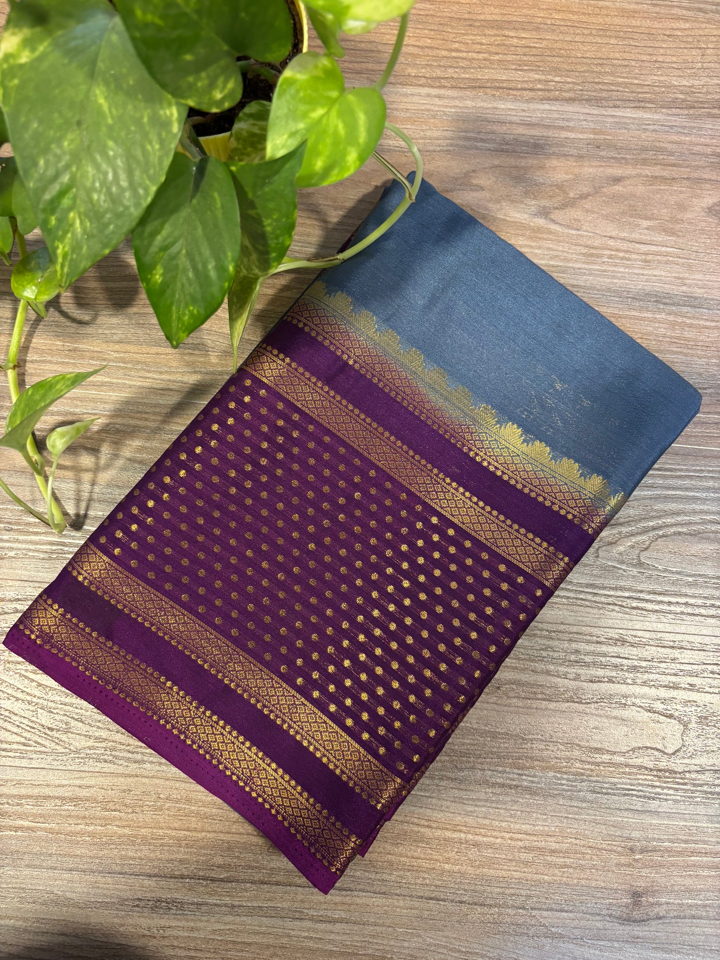 Zip & Go Saree Mysore crepe silk