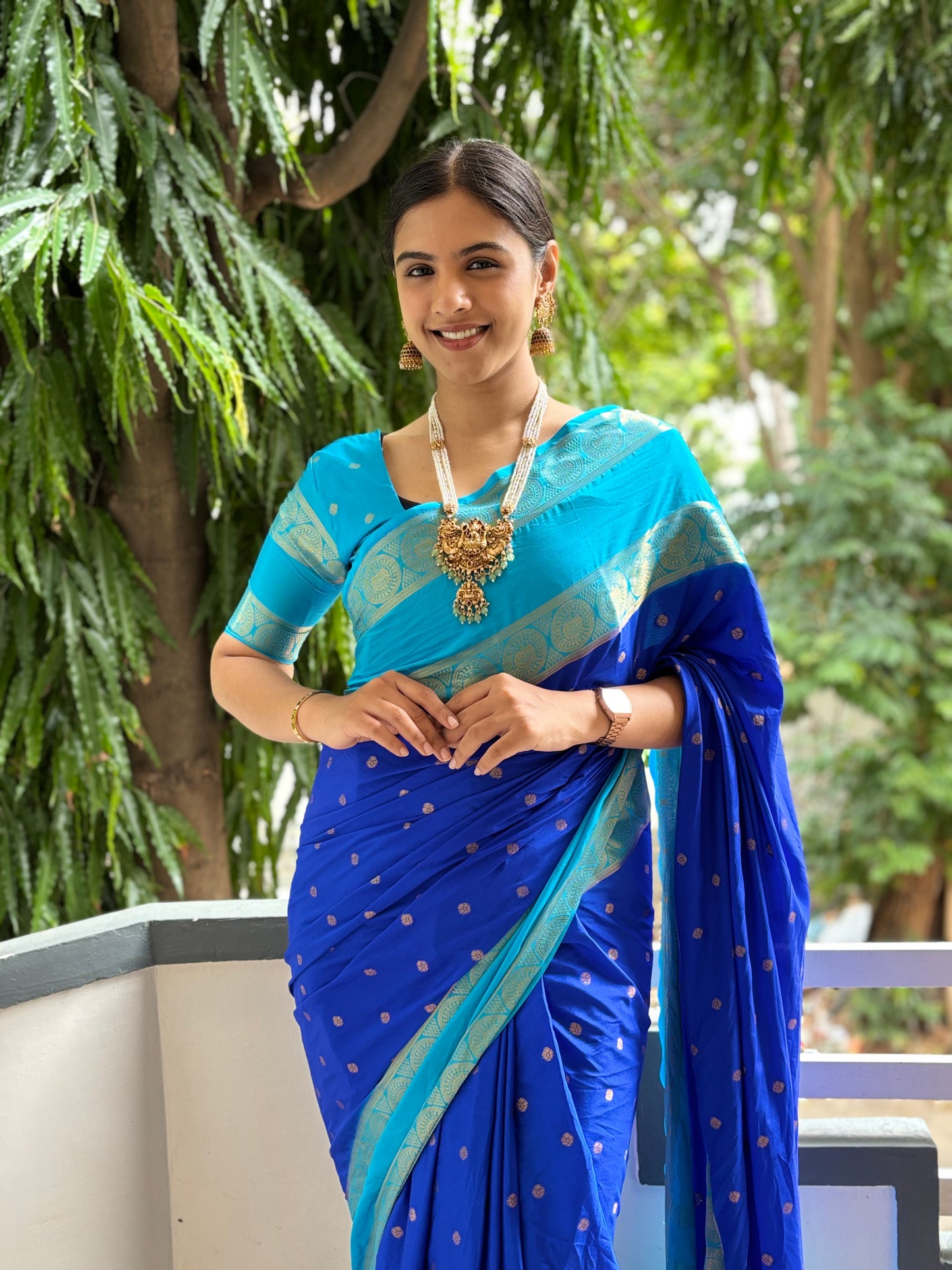 Semi Mysore crepe silk saree(20)