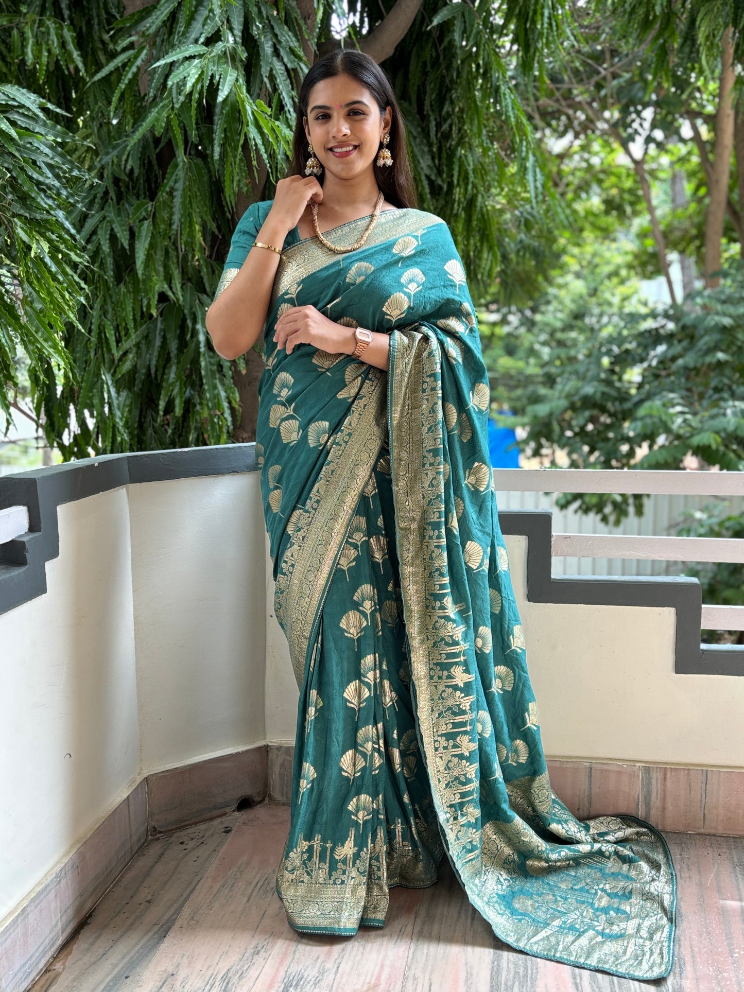 Banarasi weave saree
