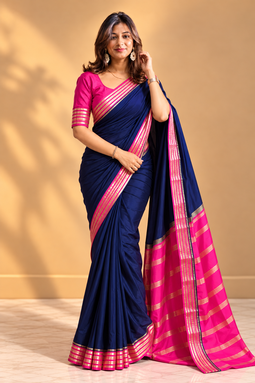 Semi Mysore silk saree