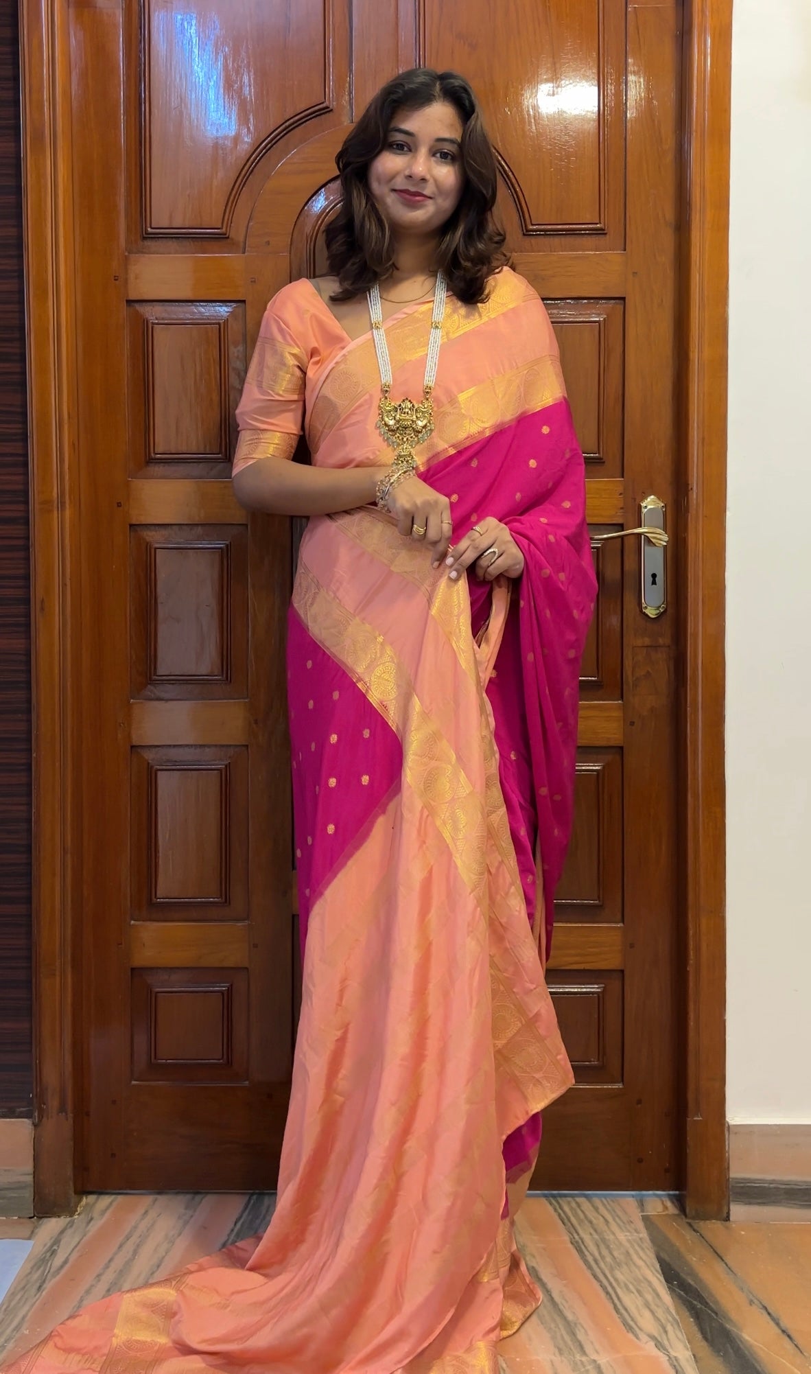 Semi Mysore crepe silk saree(20)