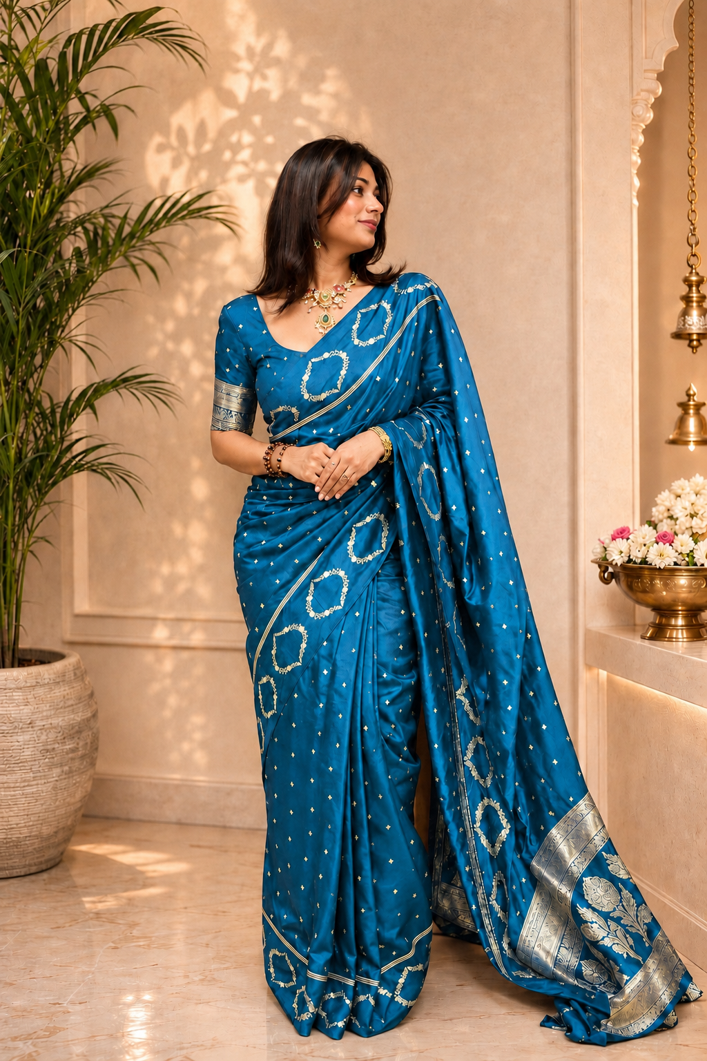 Banarasi satin saree