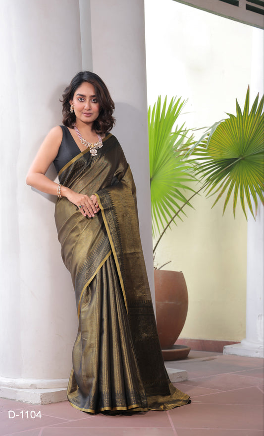 Fusion vibe Linen Saree