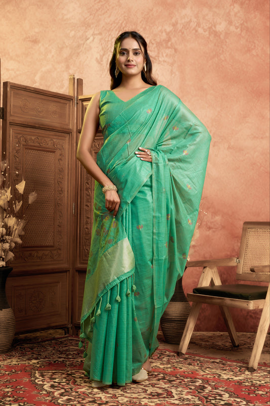Sannidhi linen saree