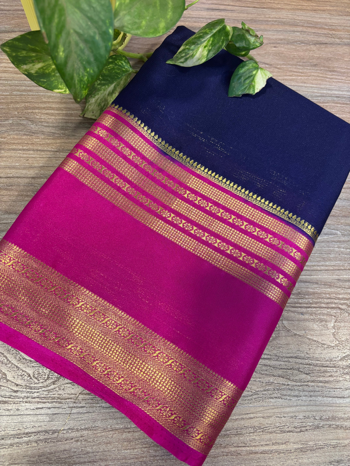Mysore crepe silk zip & go saree