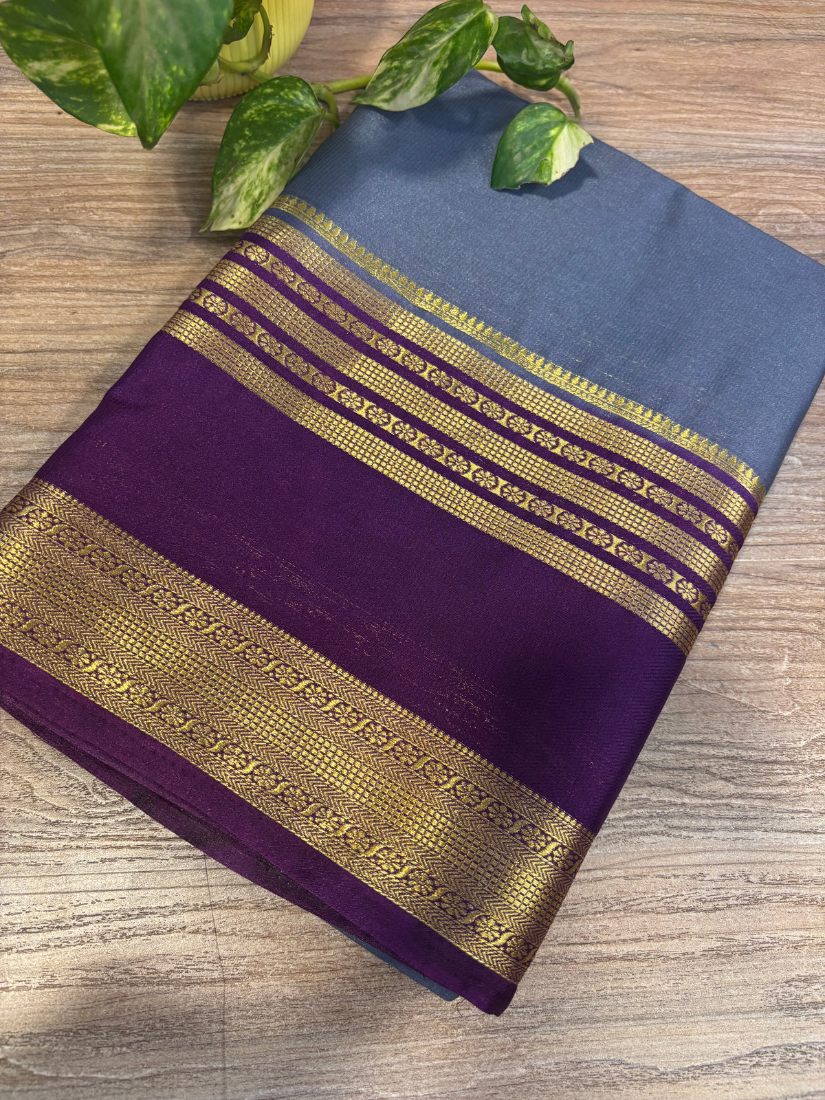 Mysore crepe silk zip & go saree (Copy)
