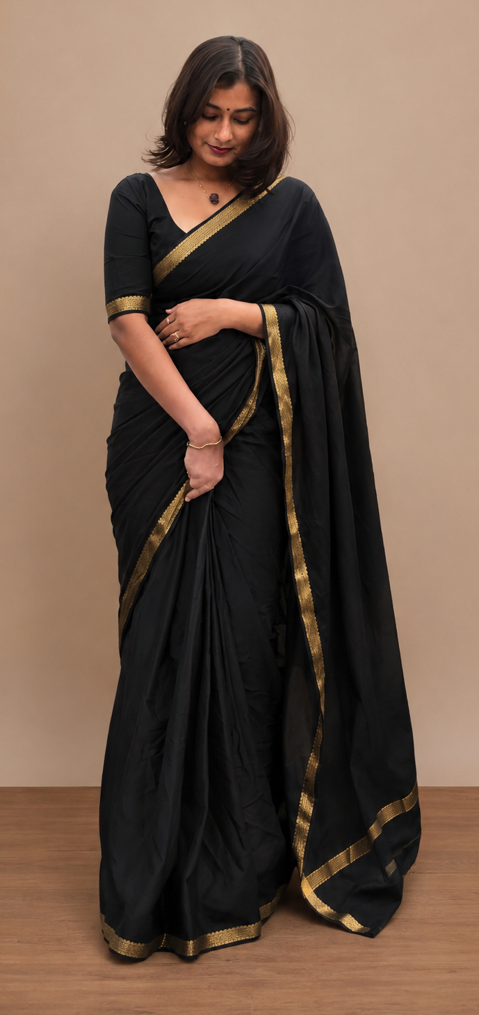 Semi Mysore crepe silk saree