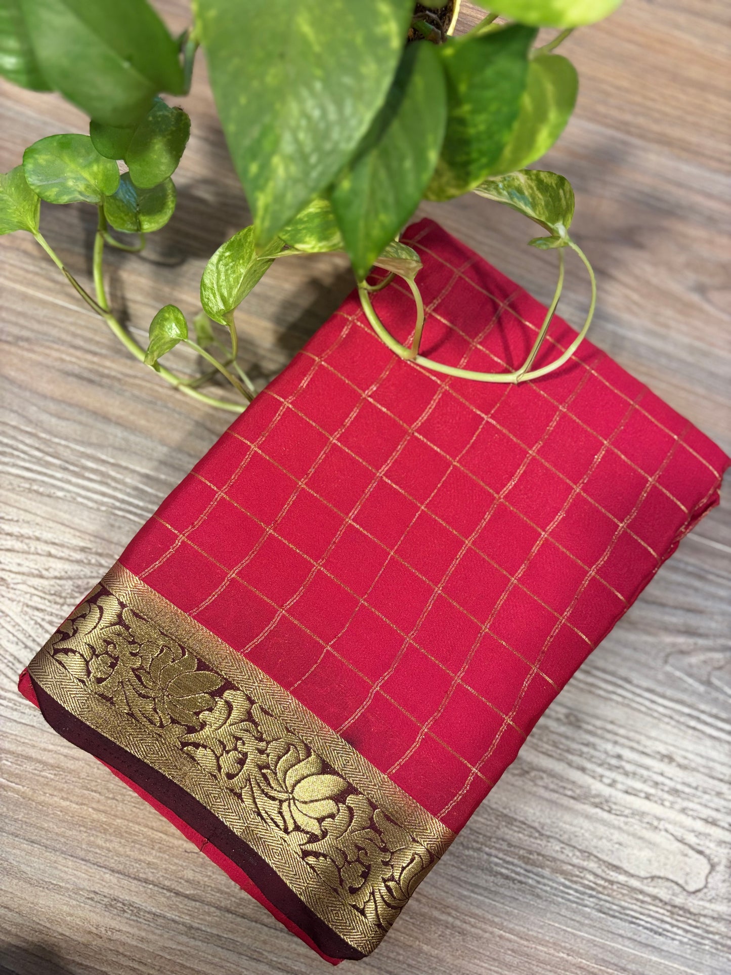 Zip & Go Saree Mysore crepe silk