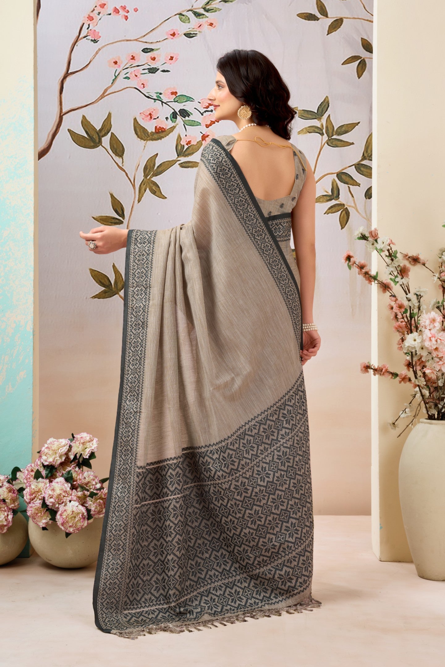 APSARA KOMOLINA LINEN SAREE