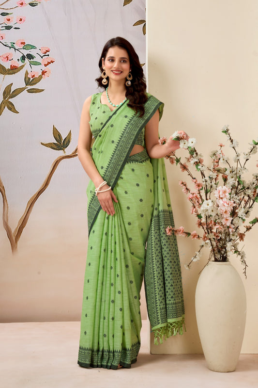 SMITA PANCHUDI LINEN SAREE