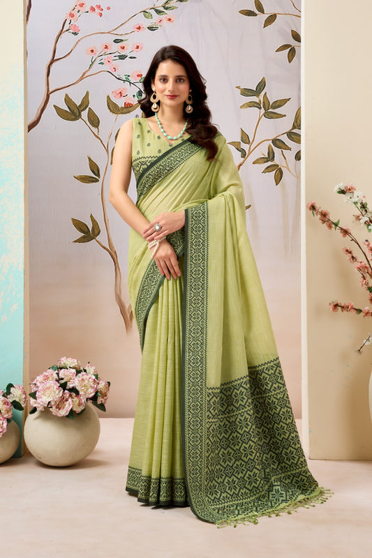 SITARA KOMOLINA LINEN SAREE