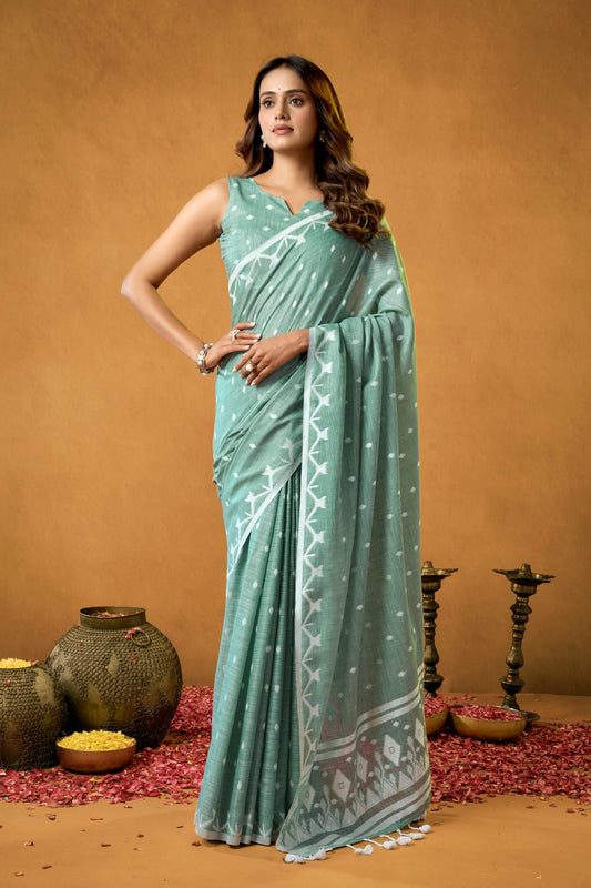 INSTA SAREE COTTON LINEN