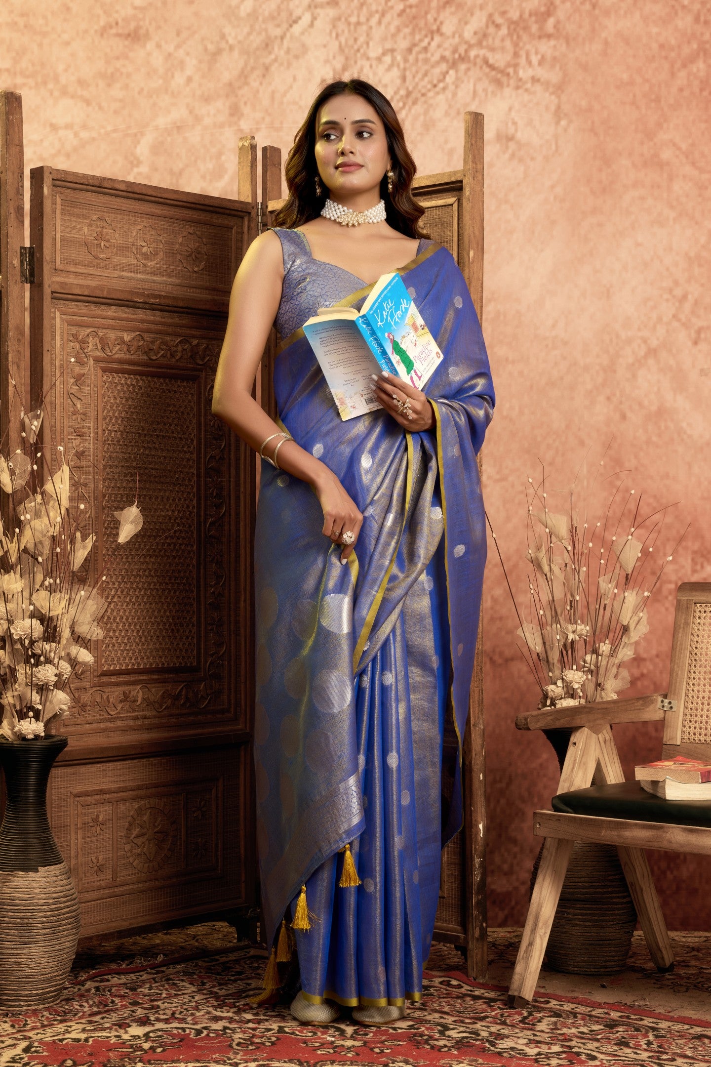 DIVA DRAPE CHANDRIMA TISSUE SAREE