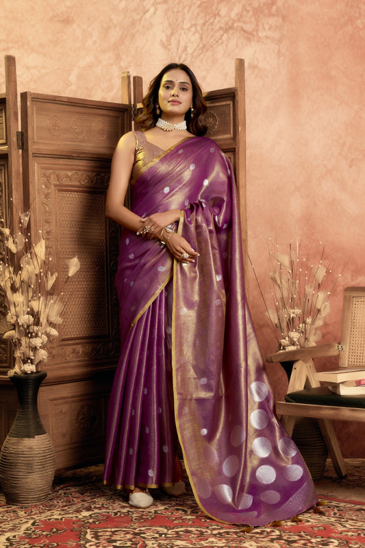 AADHIRA CHANDRIMA TISSUE SAREE