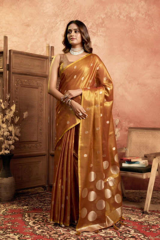 MAHIRA CHANDRIMA TISSUE SAREE