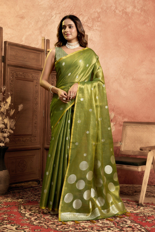 MIKIHA CHANDRIMA TISSUE SAREE
