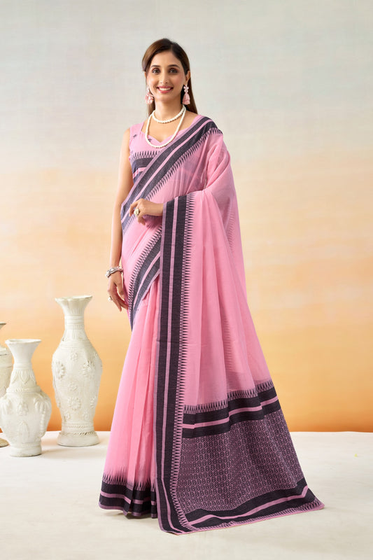CHARMI CHARAMLOOM  LINEN COTTON SAREE