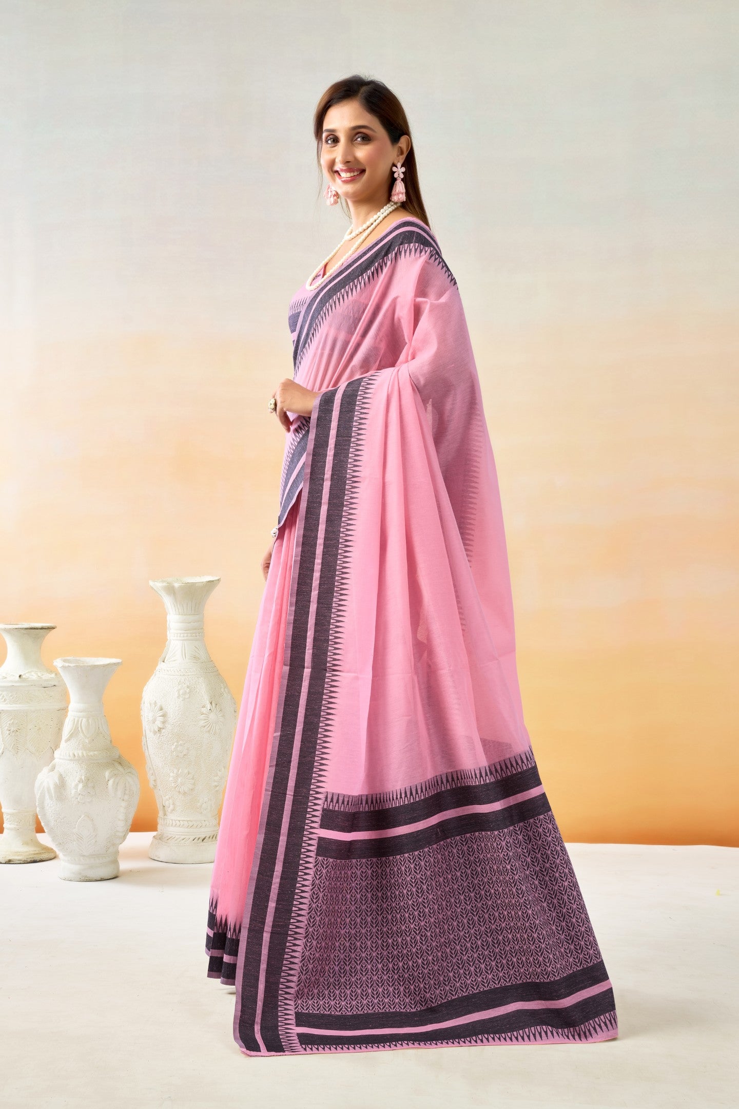 CHARMI CHARAMLOOM LINEN COTTON SAREE