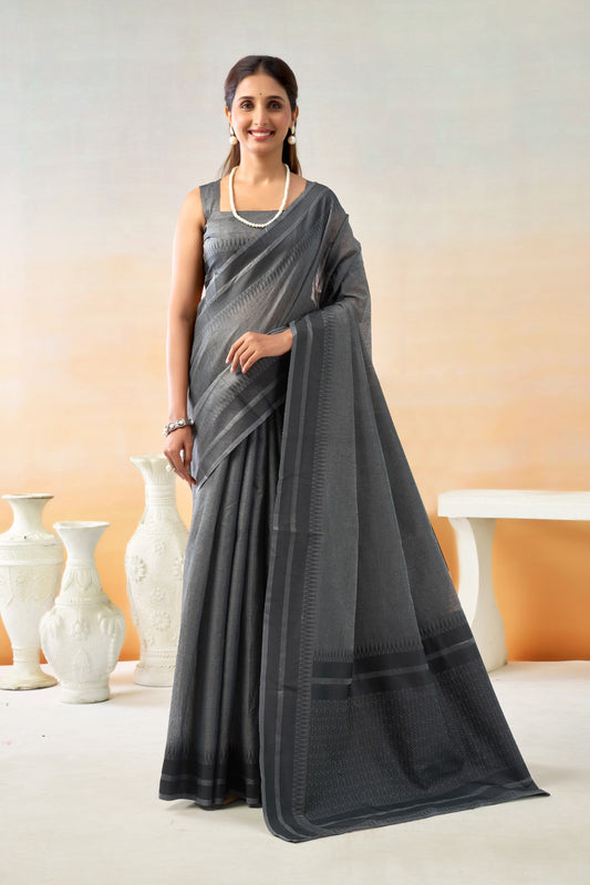 SAMIKA LINEN COTTON SAREE