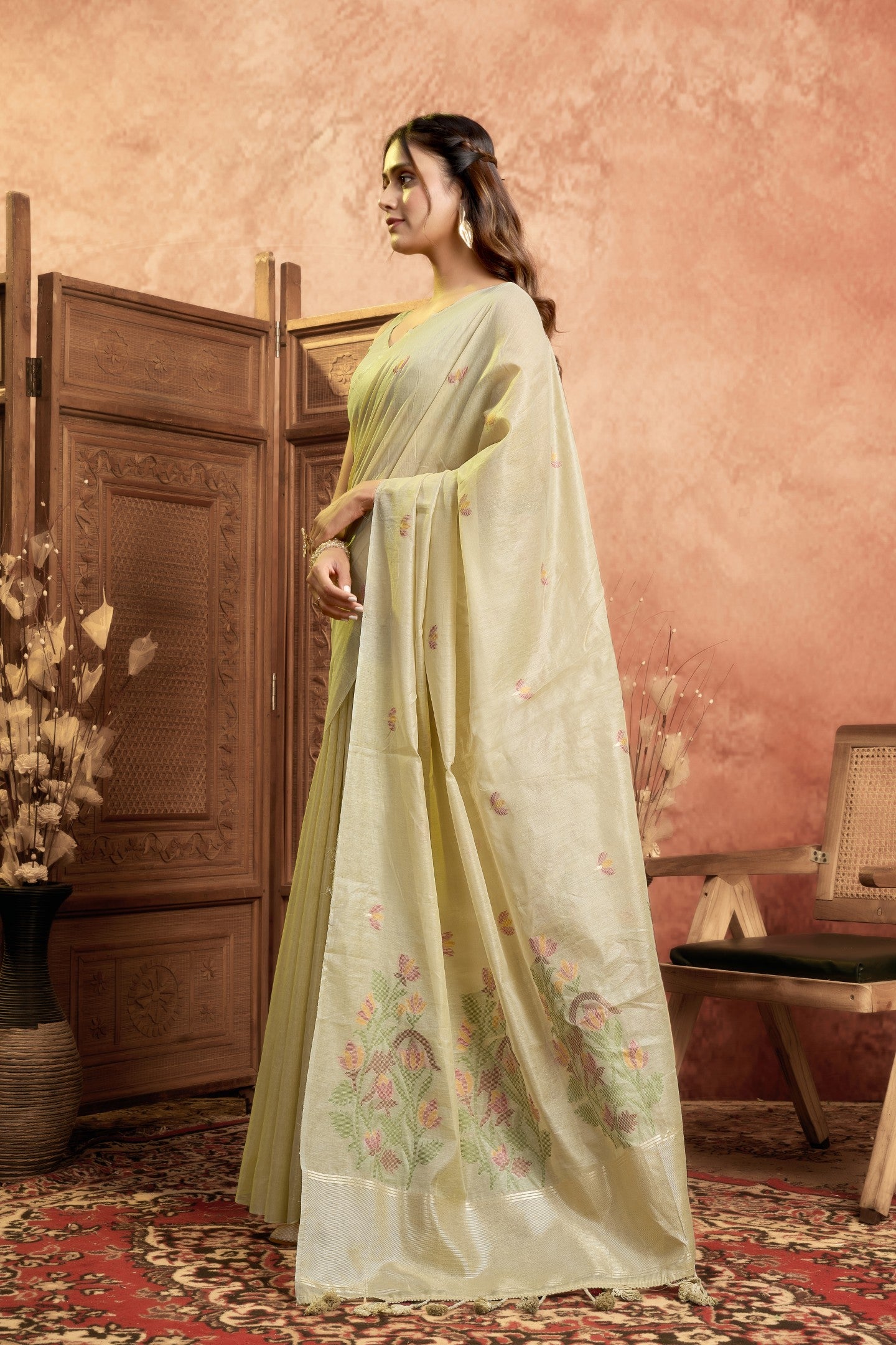 YAMIKA MEHATAB LINEN SAREE