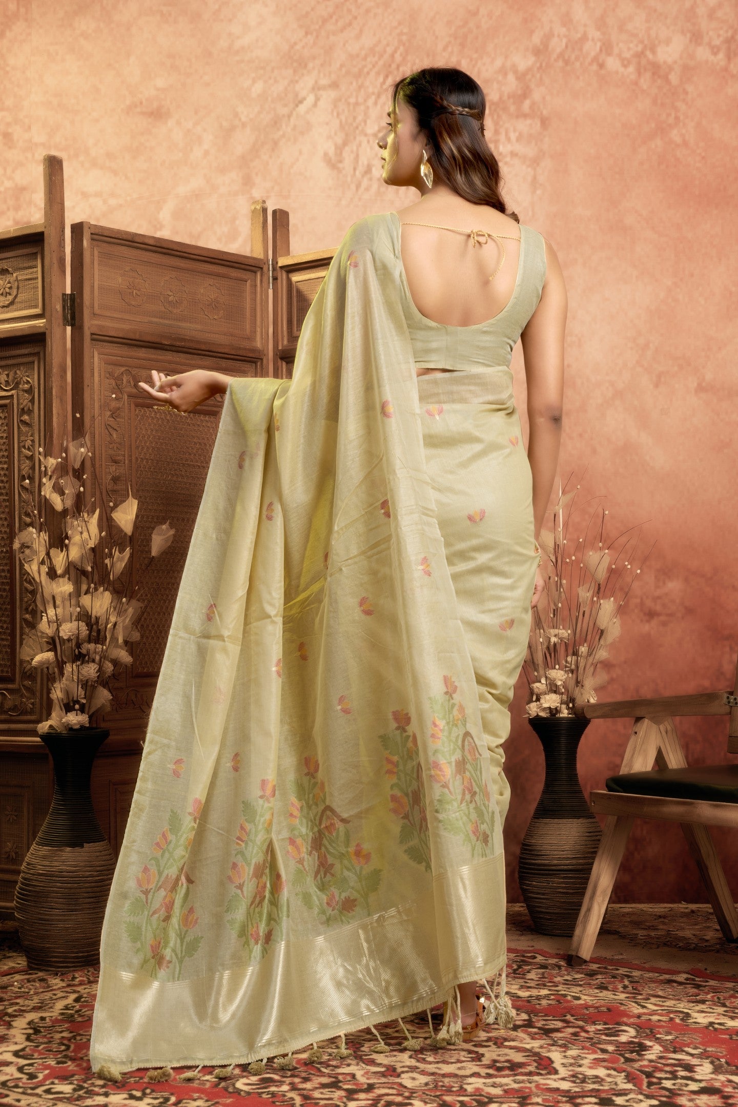 YAMIKA MEHATAB LINEN SAREE