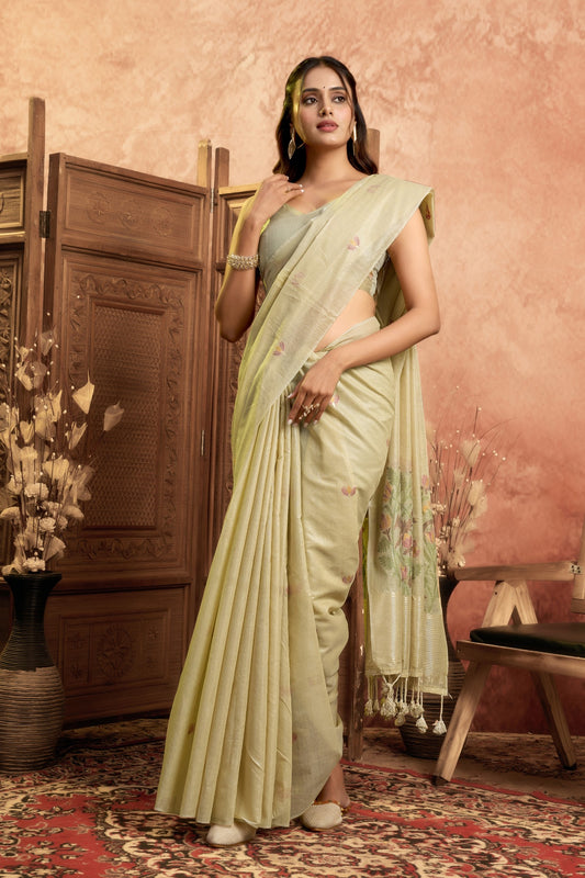 YAMIKA MEHATAB LINEN SAREE