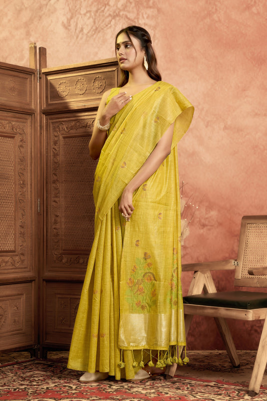 KSHIPRA MEHATAB LINEN SAREE
