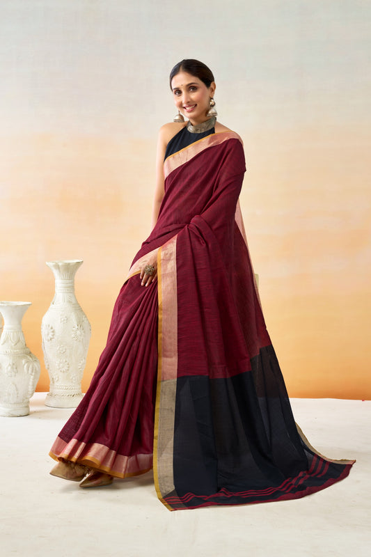 ISHWARI LINEN COTTON SAREE