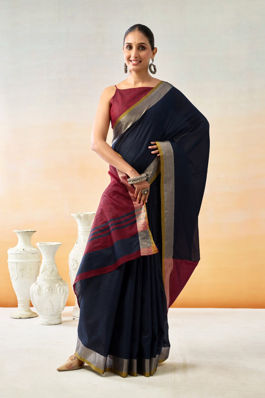 ANUSHREE AURA LINEN COTTON SAREE