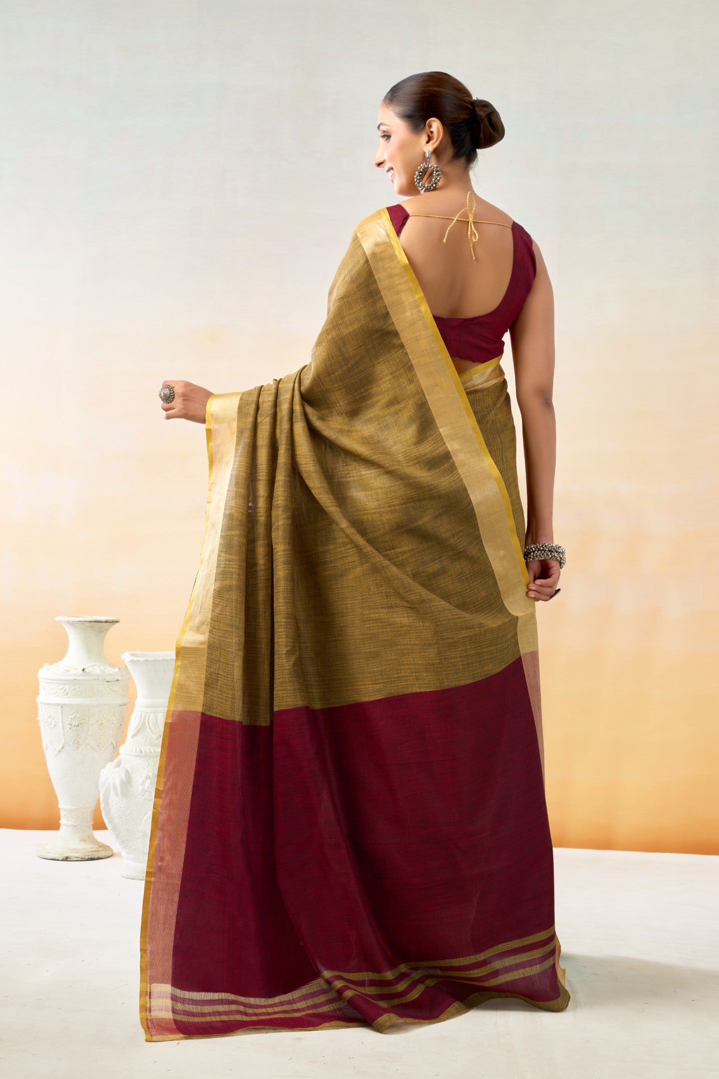 SRAVANI COTTON LINEN SAREES