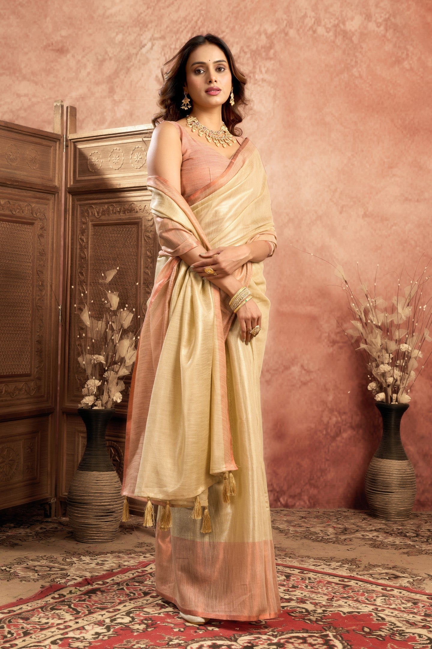 VAMIKA MUL TISSUE SAREE