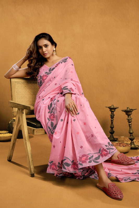 RACHEL LINEN COTTON SAREE