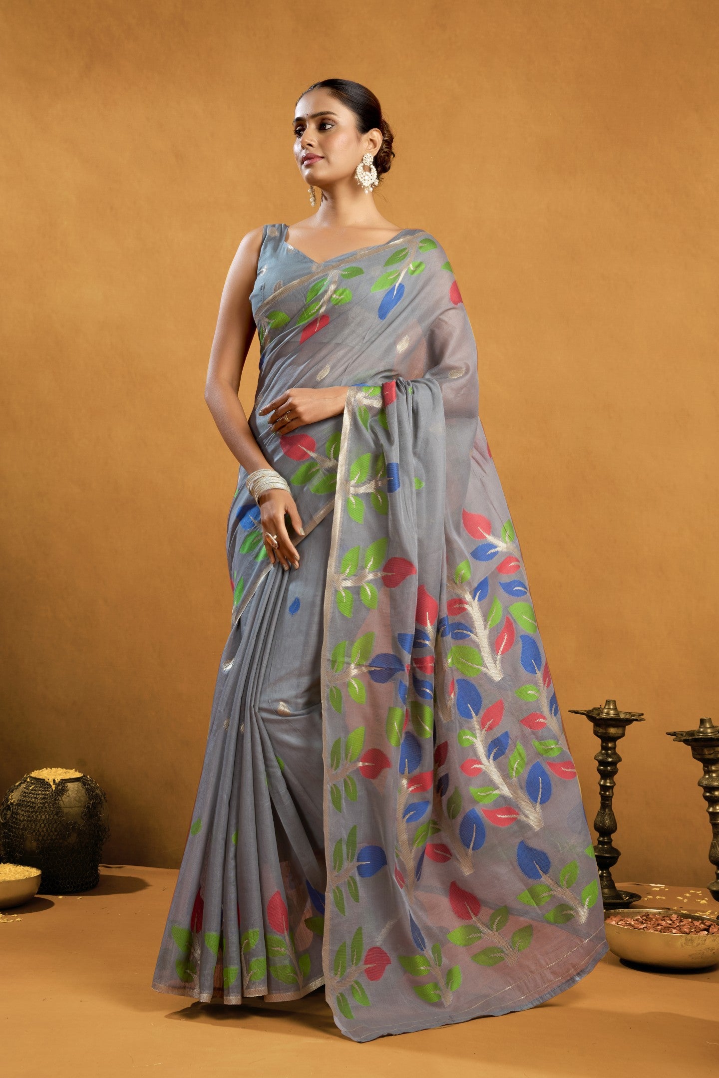 CHITRA JAMADANI COTTON SAREE