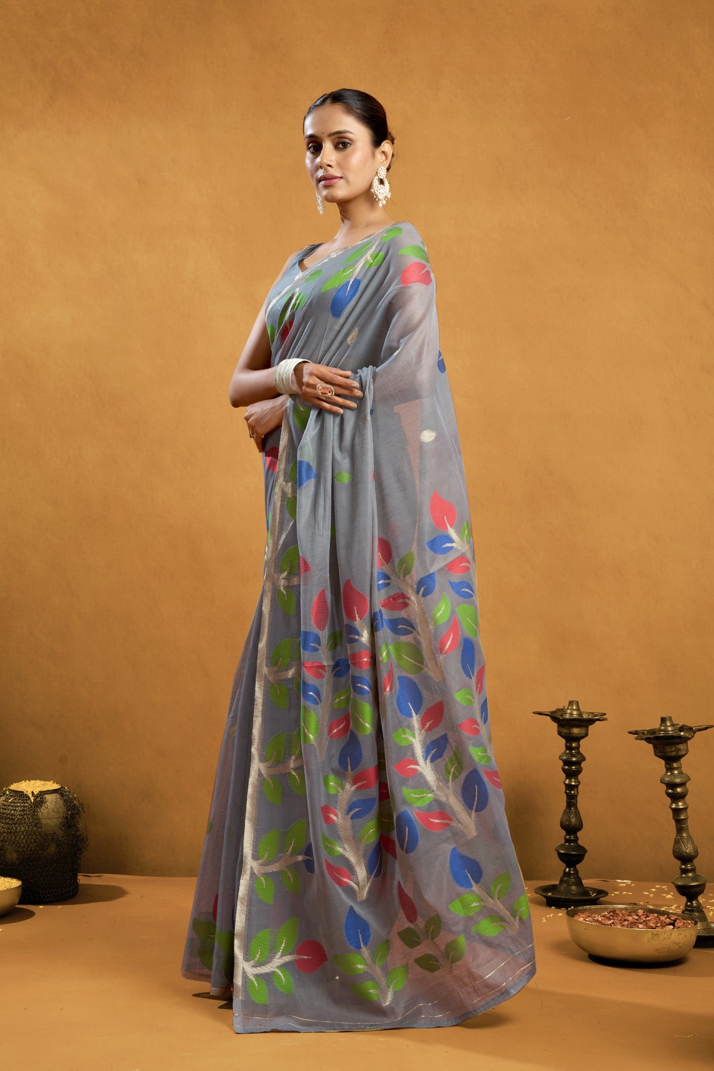 CHITRA JAMADANI COTTON SAREE