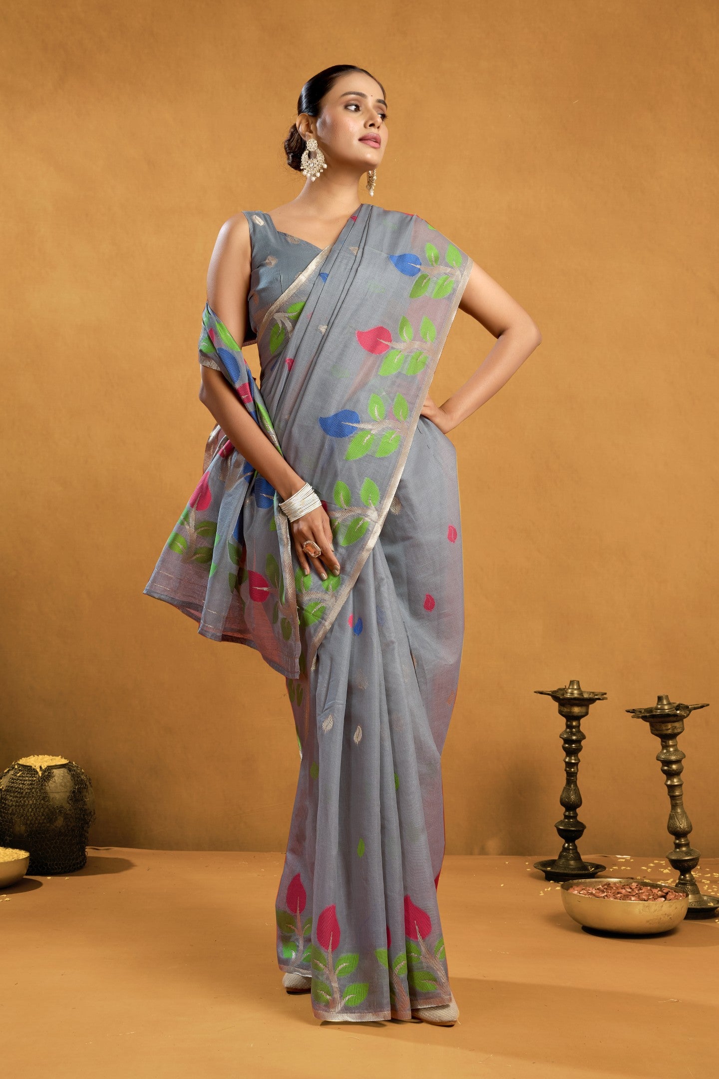 CHITRA JAMADANI COTTON SAREE