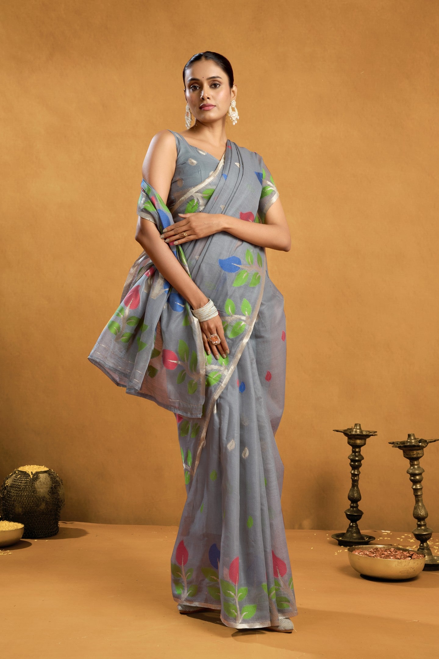 CHITRA JAMADANI COTTON SAREE