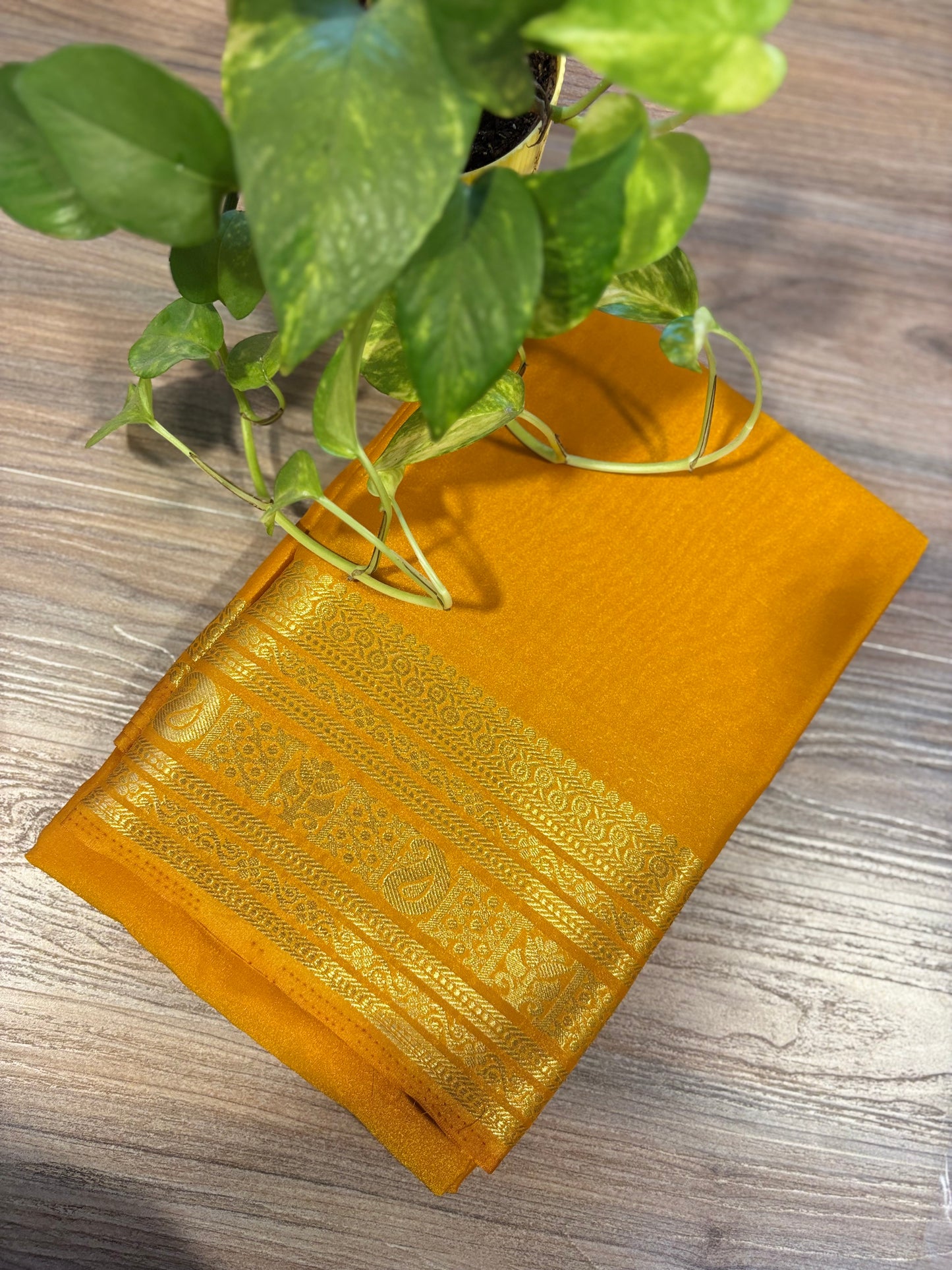 Zip & Go Saree Mysore crepe silk