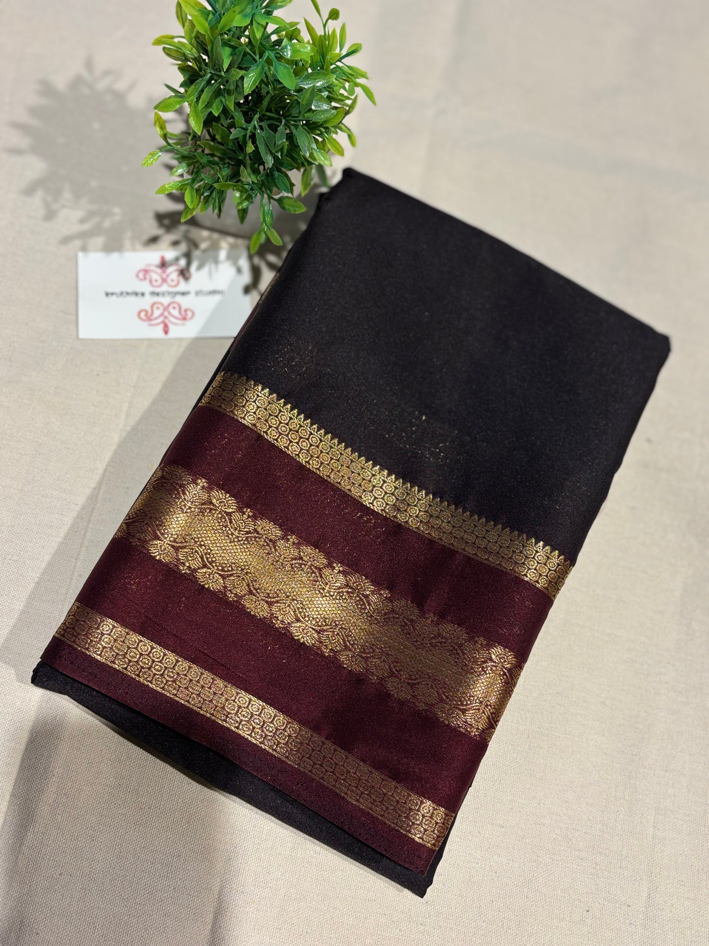 Semi Mysore silk(9pieces left) all sarees come with elbow length sleeves (Copy)