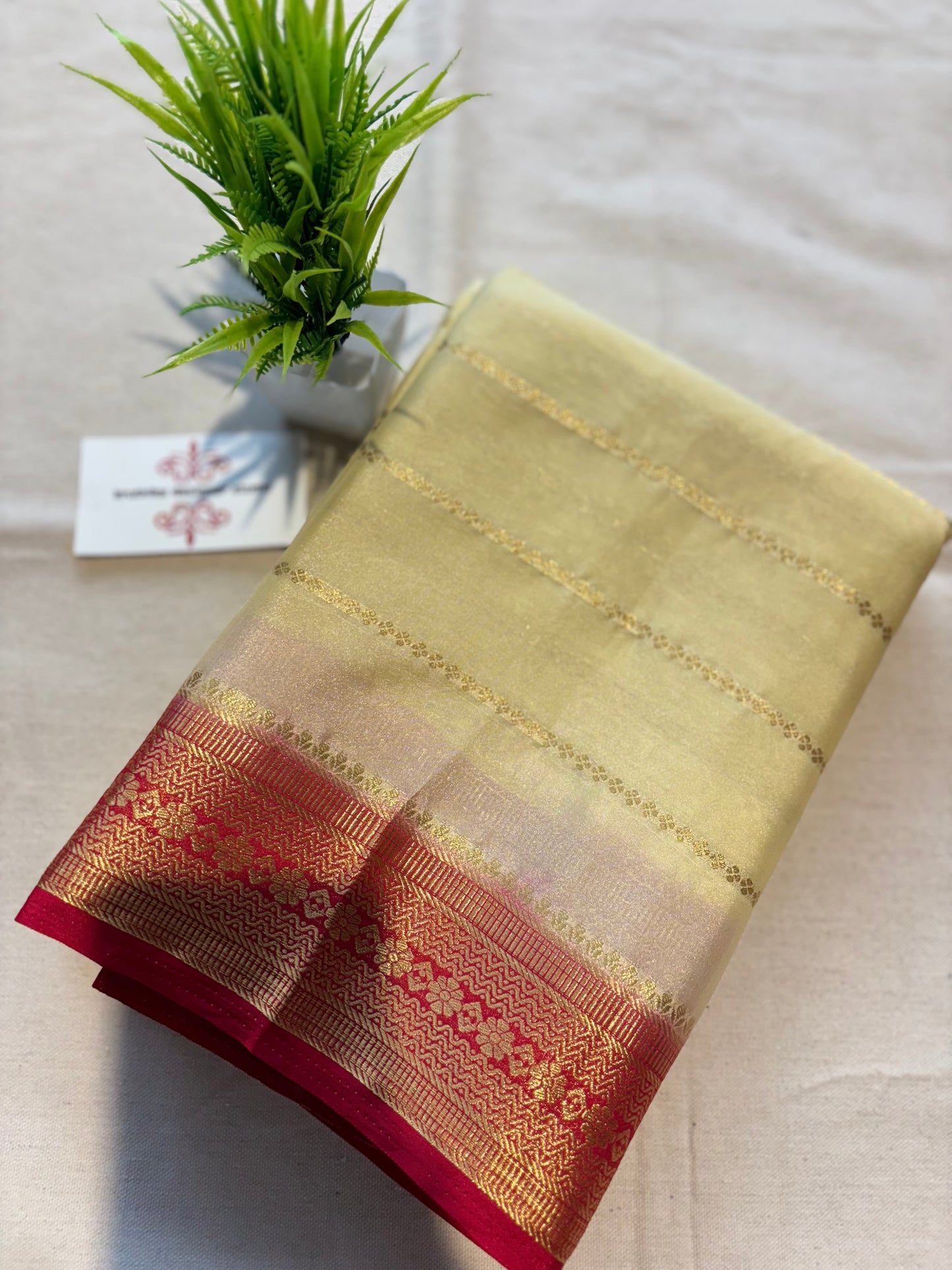 Semi Mysore silk stripes