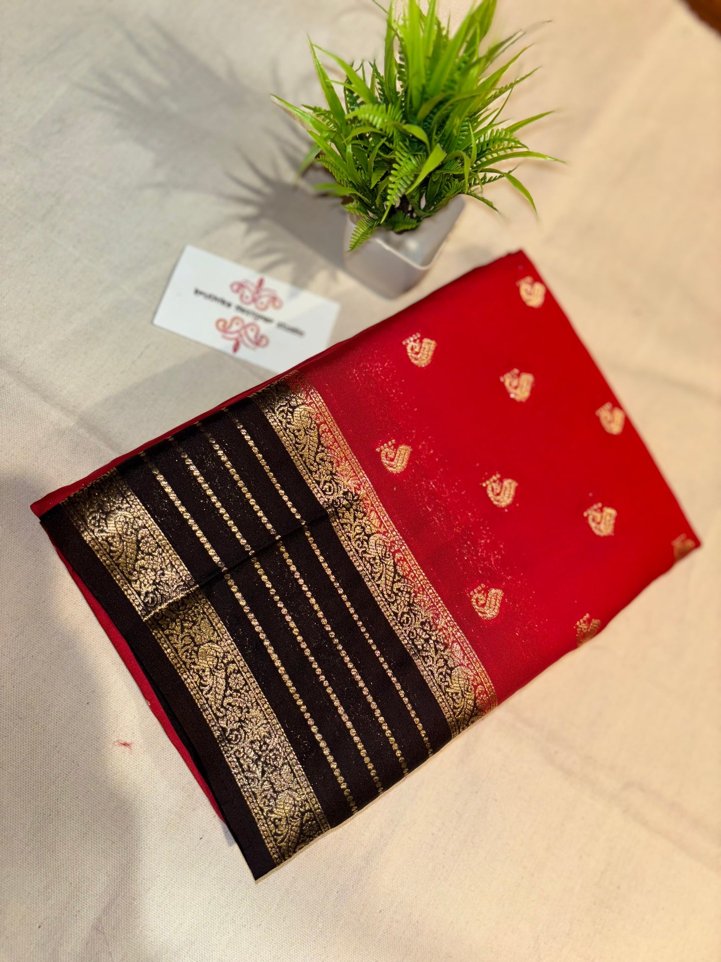 Semi Mysore silk butta